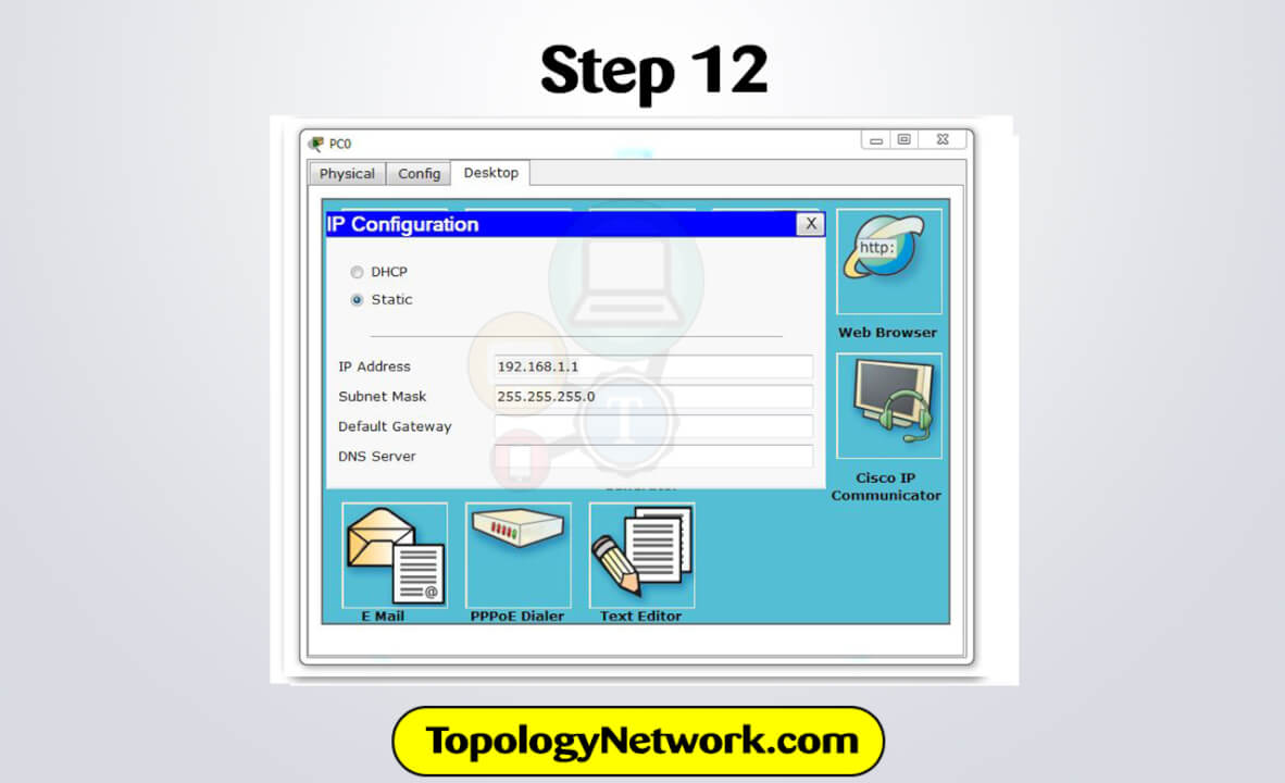 Step 12 Edit IP Configuration