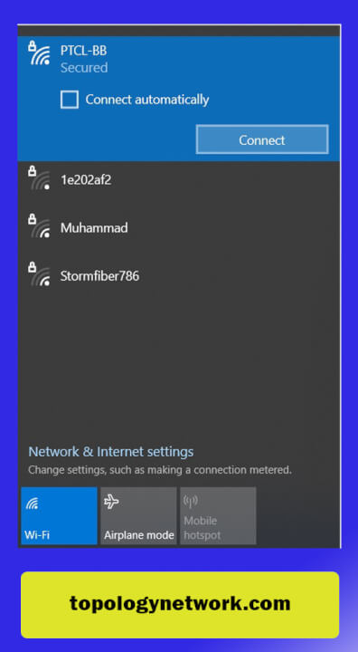 connect to a wireless network