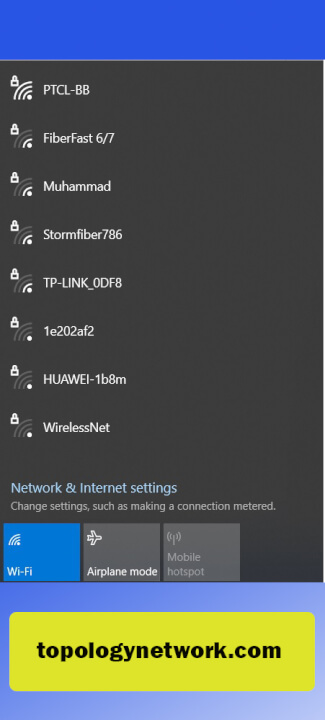 list of wifi networks